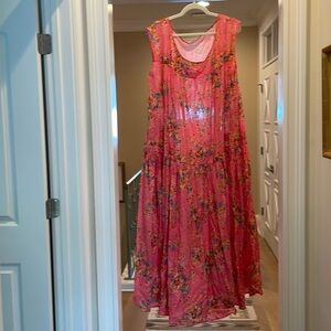 Eywasouls Malibu pink floral dress (bw)